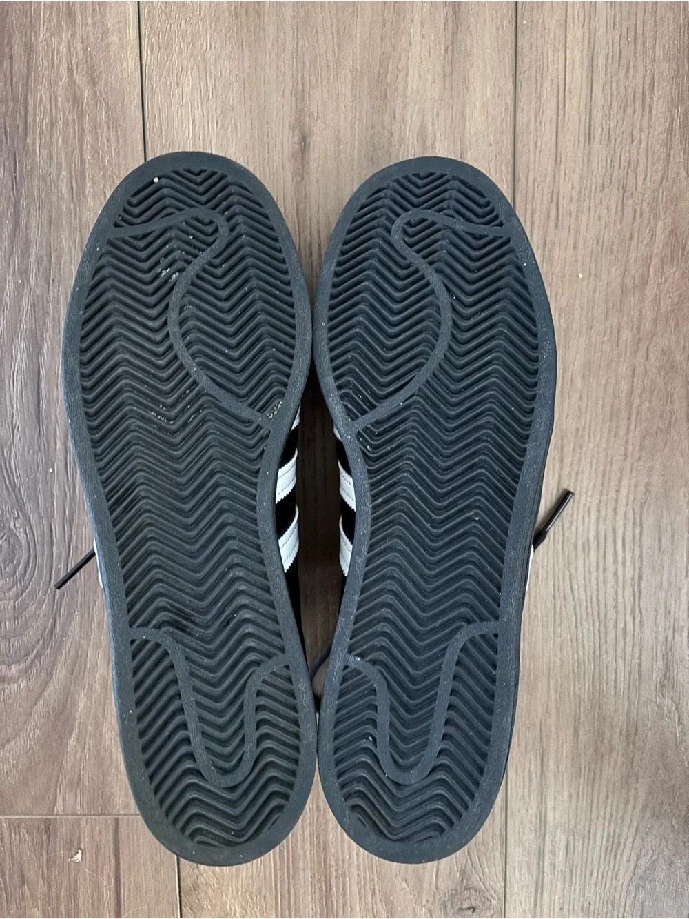 adidas Black and White Classic Shell-Toe Sneakers